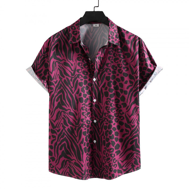Summer New Plus Size Men's Casual Fashion 3D Digital Printing