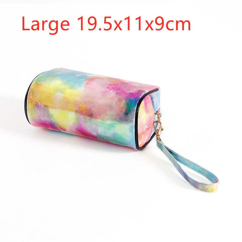 Ins New PU Cosmetic Bag Tie-dye Waterproof