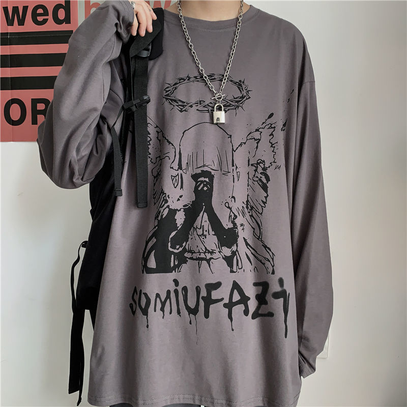 Dark Retro Hip-hop Bottoming Shirt