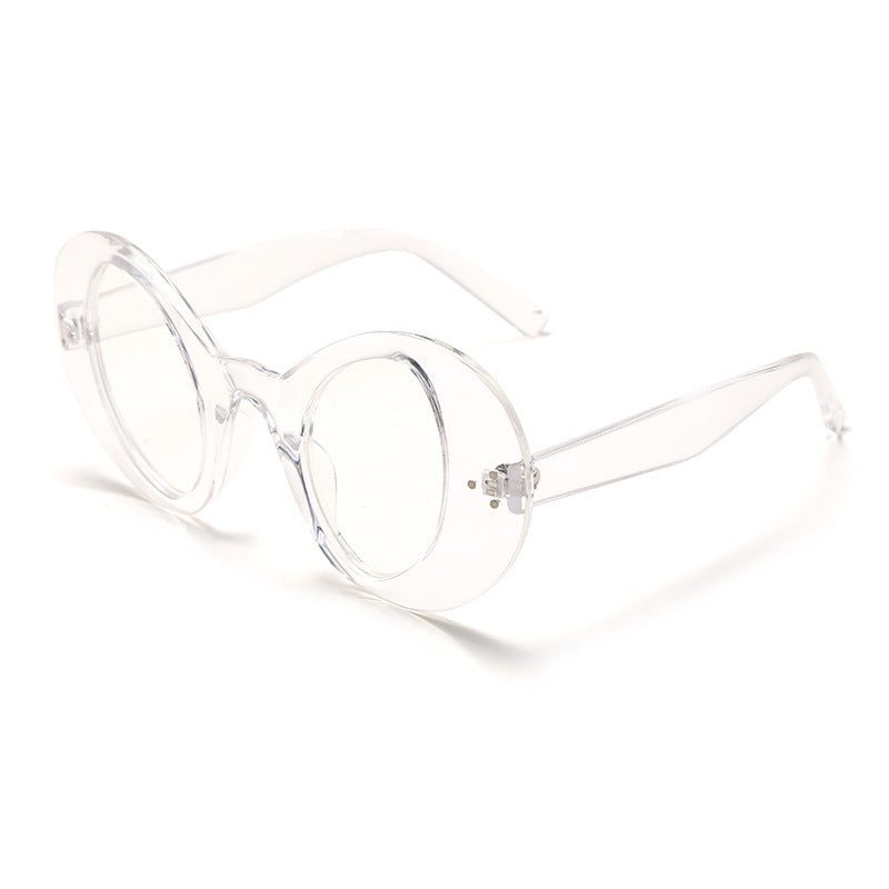 Ladies Funny Hip Hop Style White Glasses