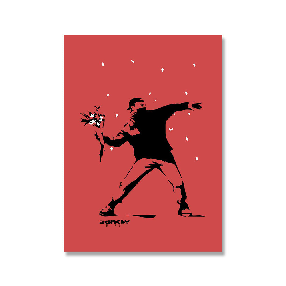Queen Banksy Doodle Art Picture Abstract Canvas Painting