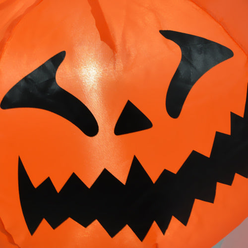 HOMCOM 5.9 Halloween Inflatable Outdoor Decoration Ghost With Pumpkin, Blow Up LED Yard Decor For Garden, Lawn, Party, Holiday, Waterproof