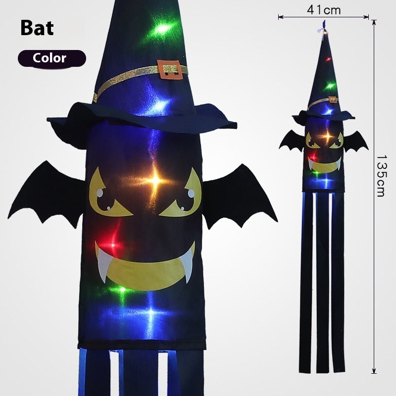 Halloween Hat LED Ghost Lighting Chain Ghost Festival Party Decoration