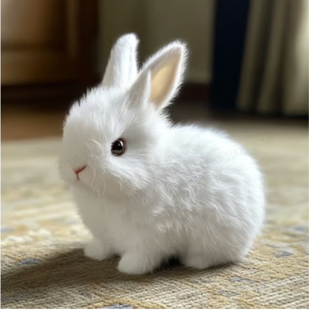 Creative Cartoon Plush Realistic Rabbit Toy