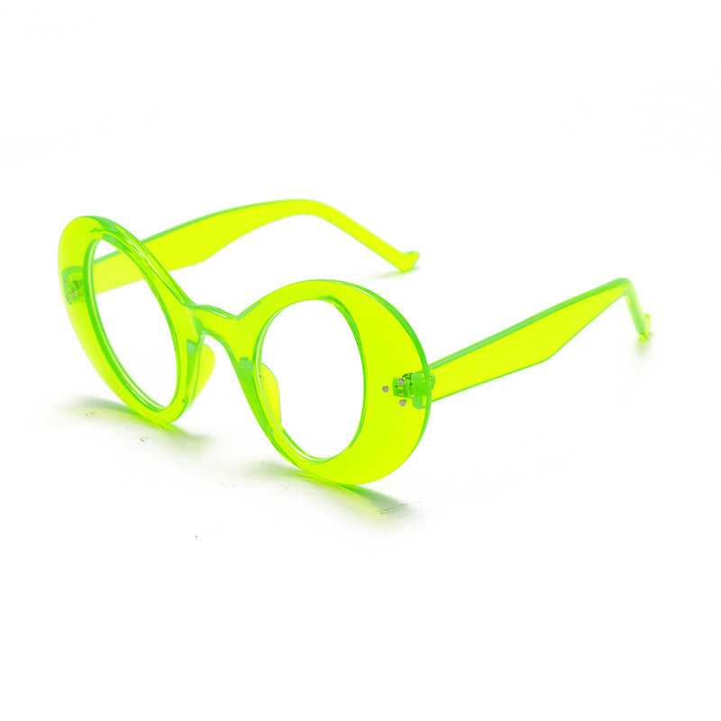 Ladies Funny Hip Hop Style White Glasses