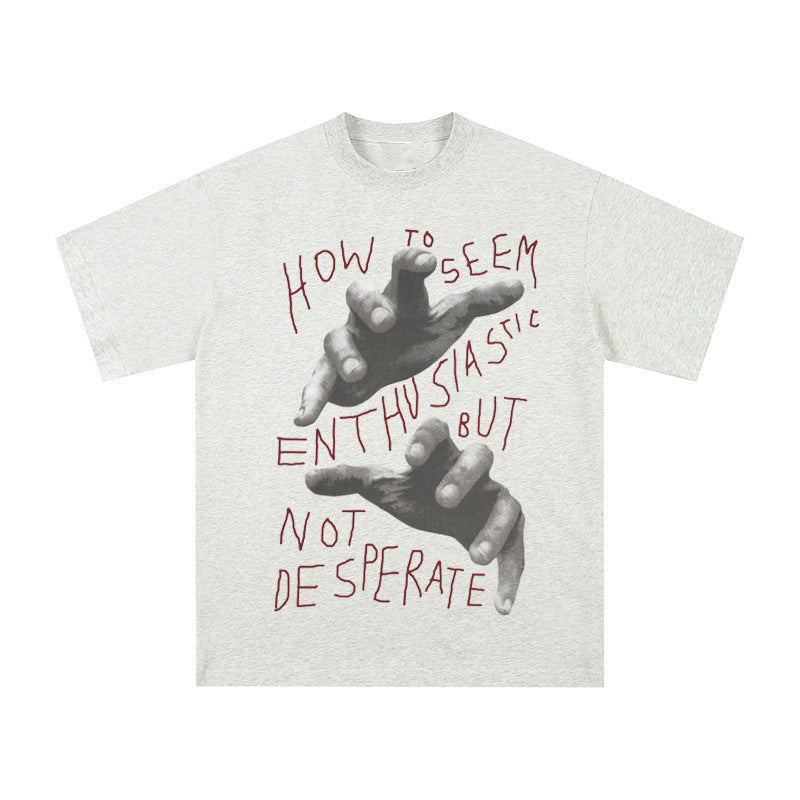 Women's American Round Neck Loose T-shirt