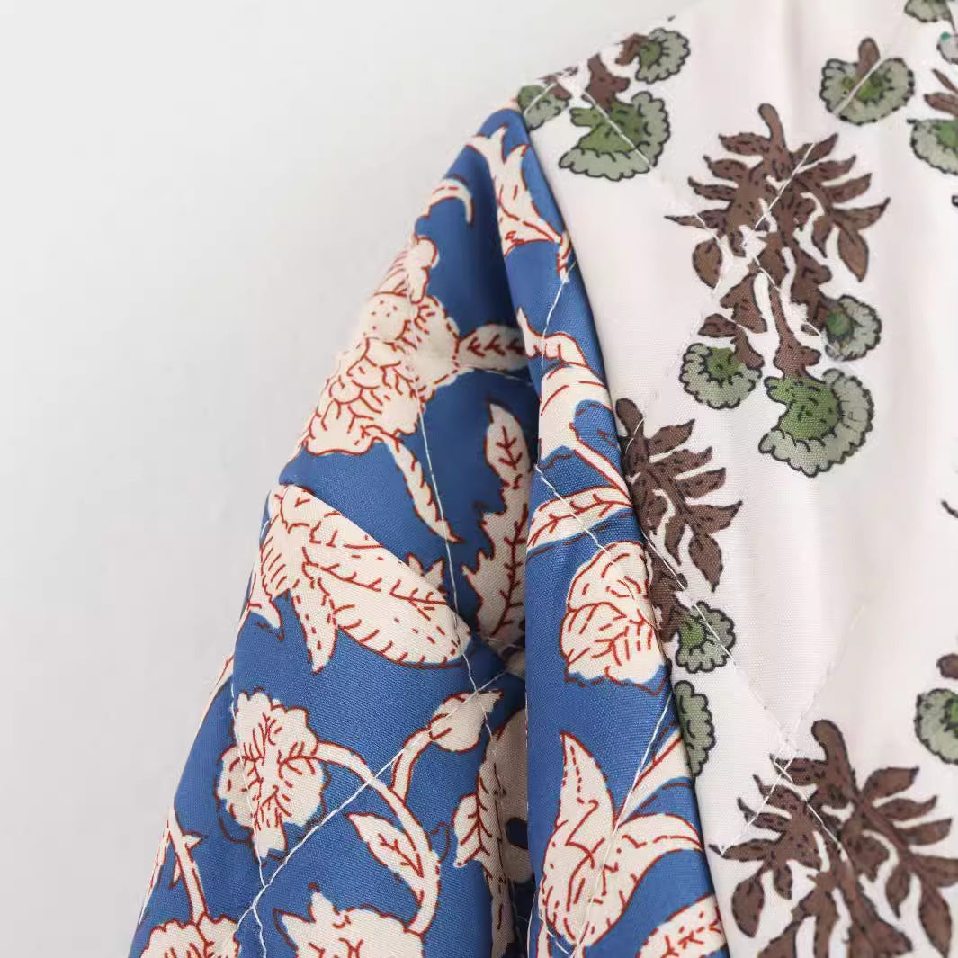 Women's Double-sided Printed Quilted Jacket