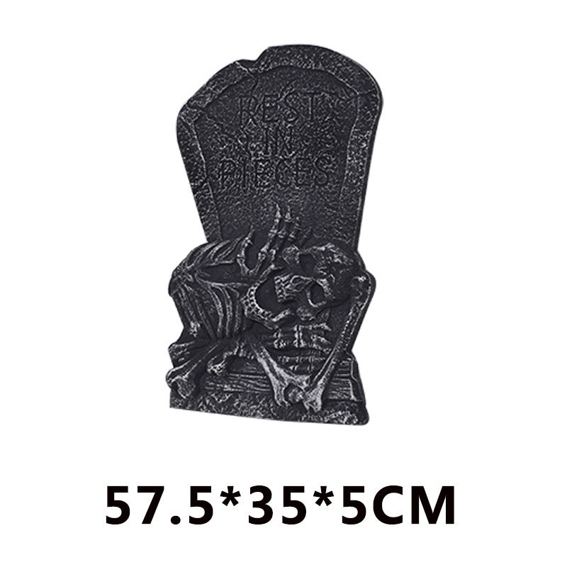 Halloween Ghost Festival Decoration Tombstone Haunted House Bar Set Foam Tombstone Decoration