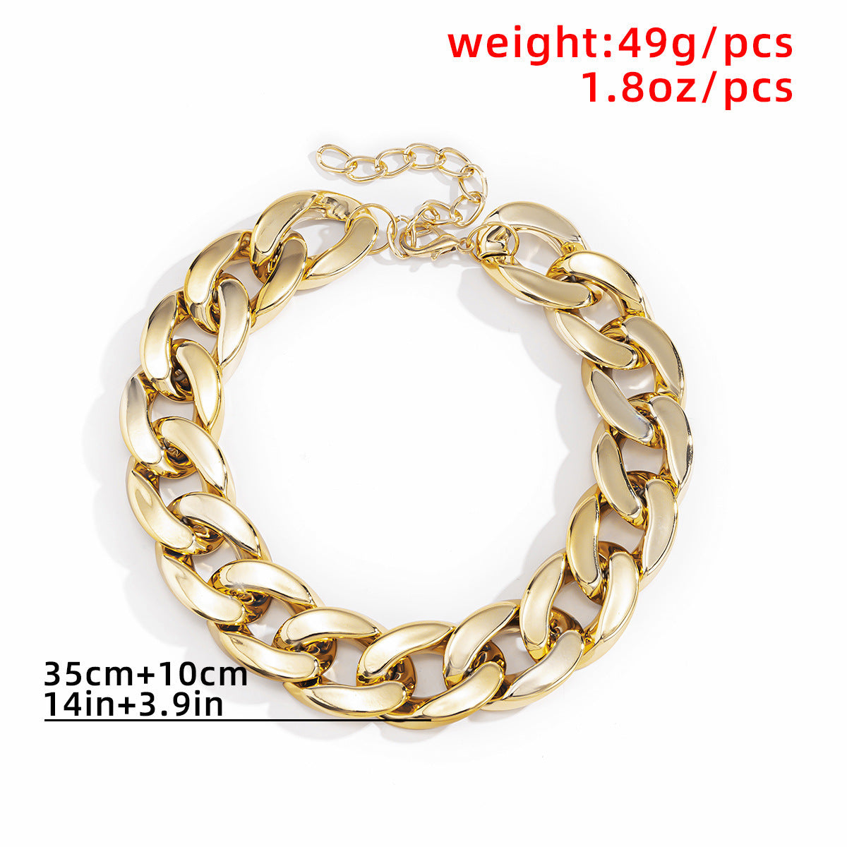 Street Hong Kong Style Geometric Chain Necklace