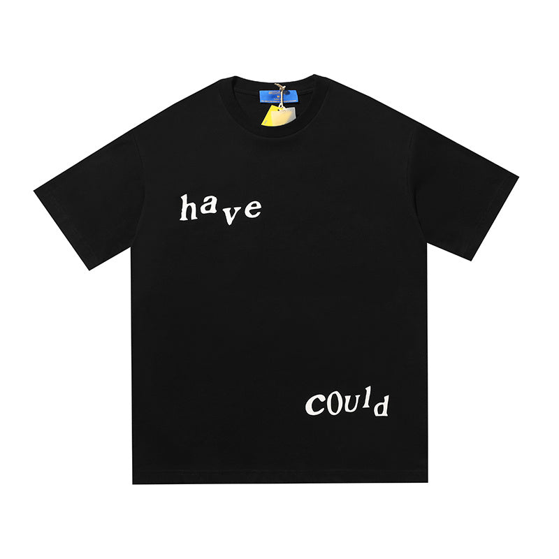 Character printed hip hop short sleeve