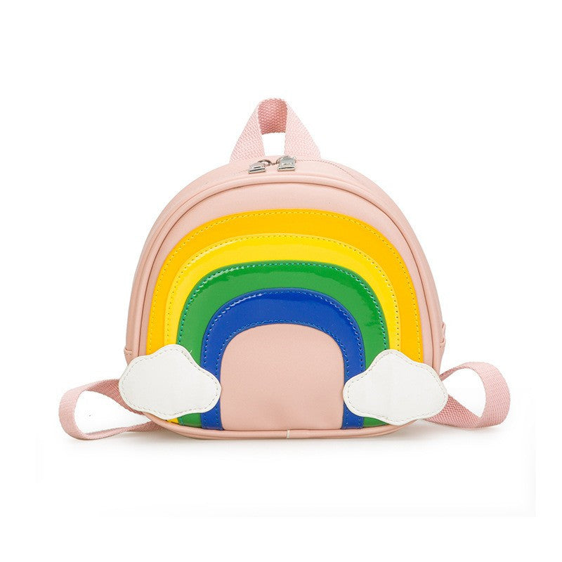 Snack Bag Fashion Pu Rainbow Trend Backpack