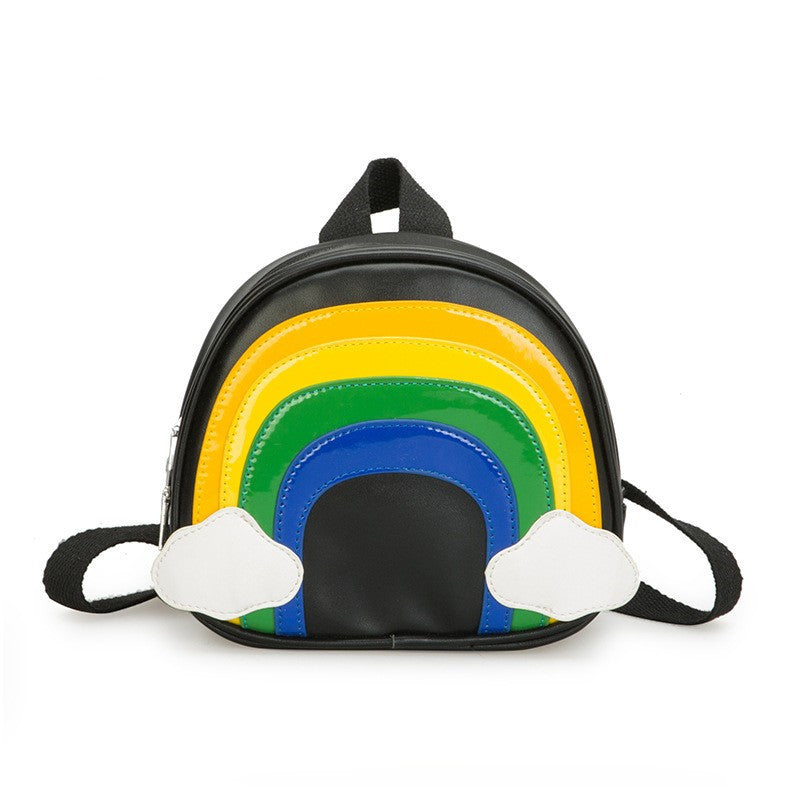 Snack Bag Fashion Pu Rainbow Trend Backpack
