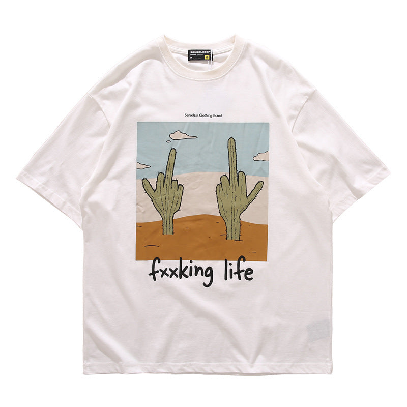 Cactus print short sleeve