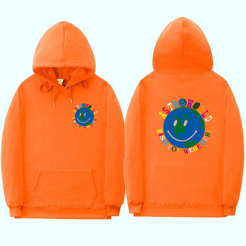 Street plus fleece hooded sweater