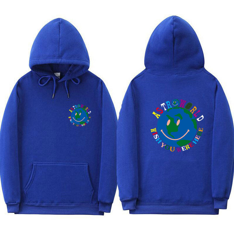 Street plus fleece hooded sweater