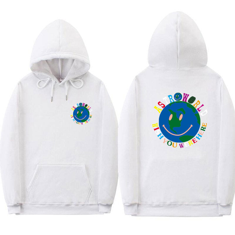 Street plus fleece hooded sweater