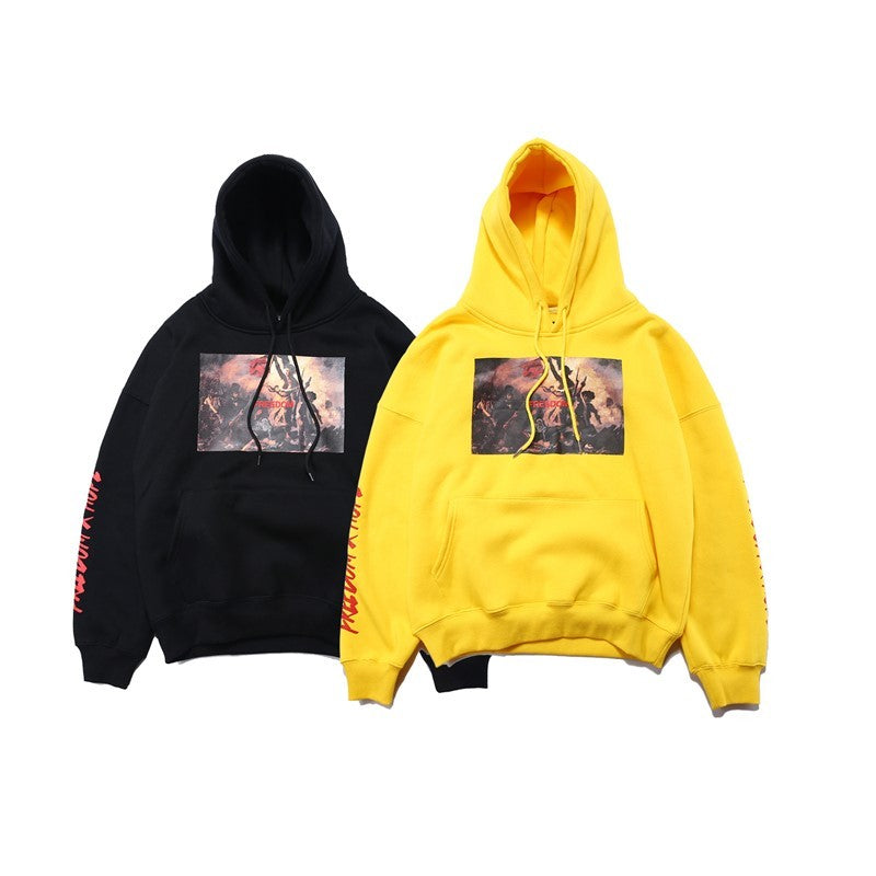 Fleece hooded sweatshirt