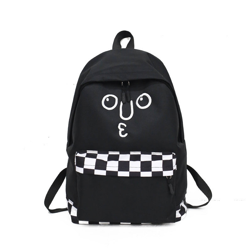 Plaid wild casual school bag