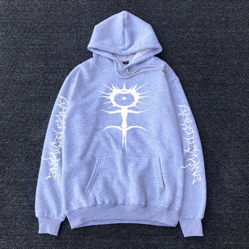 Printed hooded sweatshirt