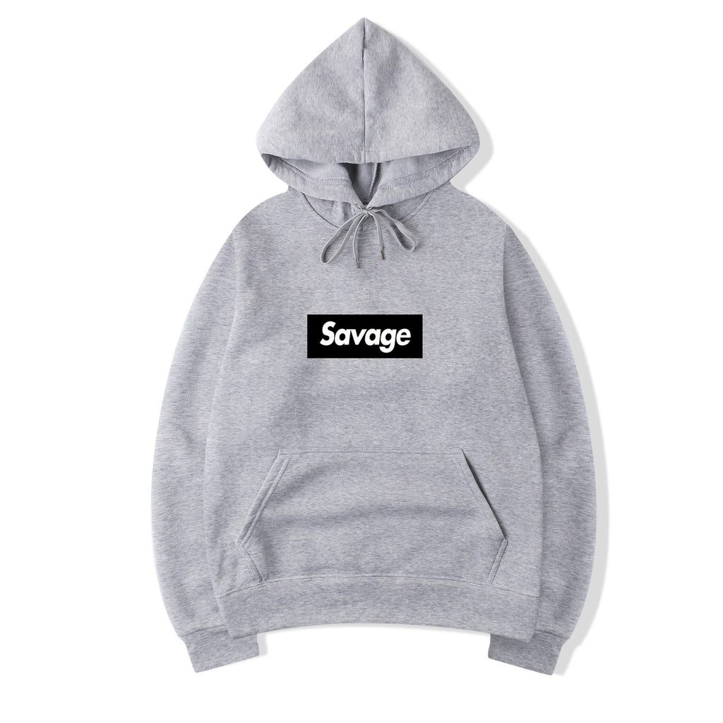 Hip Hop Hooded Sweatshirt with Letters
