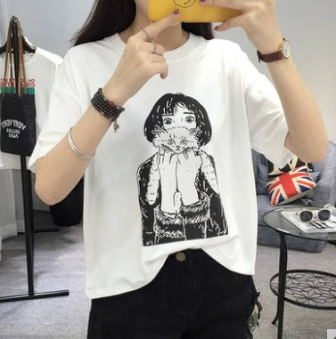 TEE SHIRT SCREAMING CAT