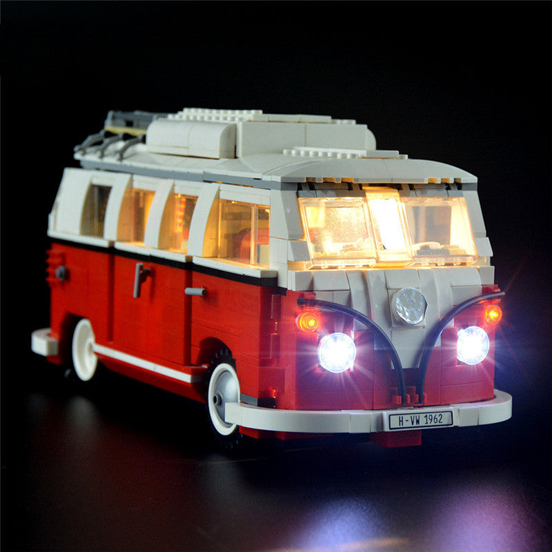Luminous assembled building block lamps