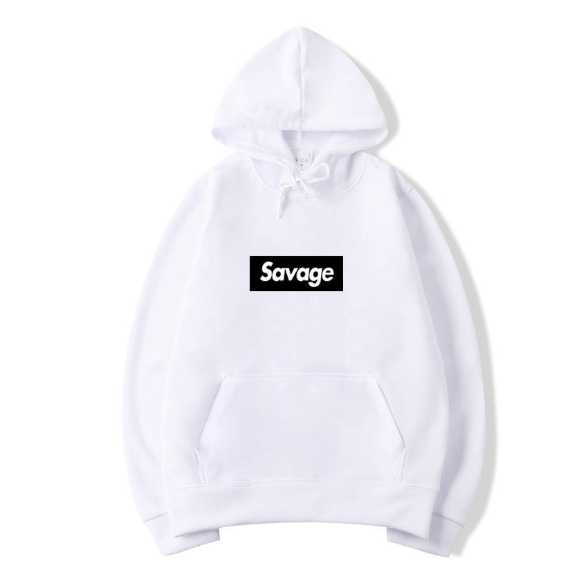 Hip Hop Hooded Sweatshirt with Letters