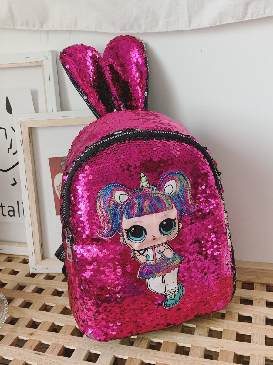 Sequined cartoon bag