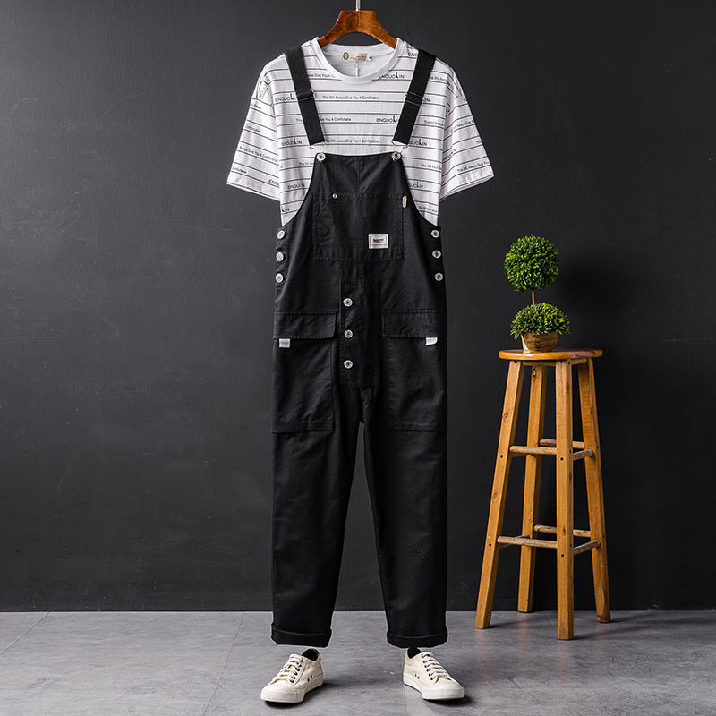 Suspenders Hip Hop Wide Leg Slacks