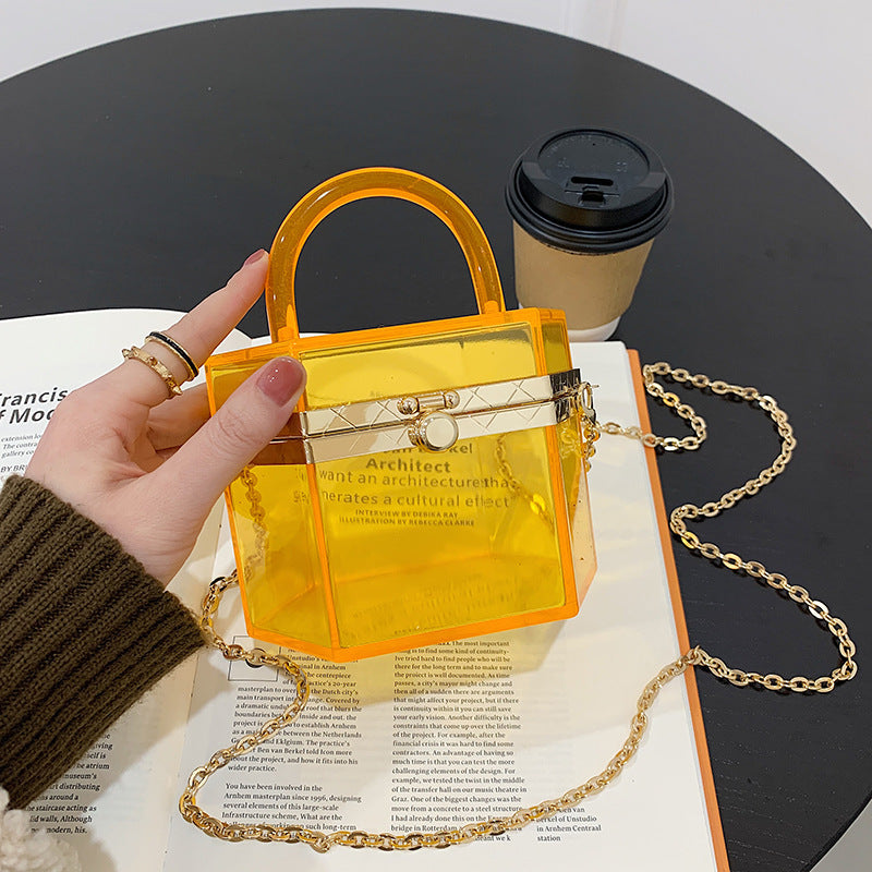 Fashion Acrylic Plastic Handbag Shoulder Messenger Bag