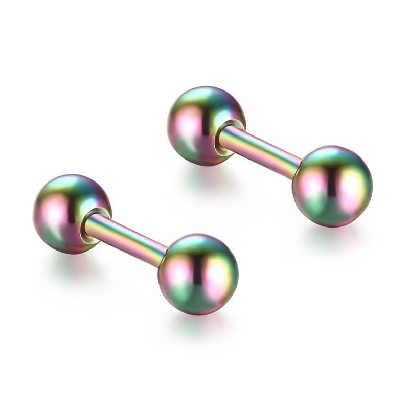 Personality Trend Earrings Titanium Steel Earrings Earrings Bone Nails Korean Earrings