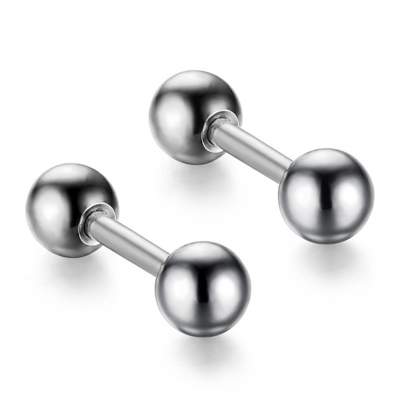 Personality Trend Earrings Titanium Steel Earrings Earrings Bone Nails Korean Earrings