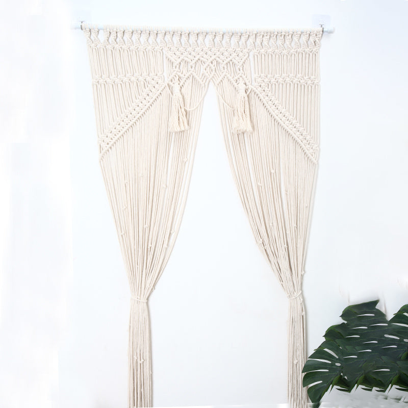 Wall Hanging Macrame Curtain Bohemian Hand Woven