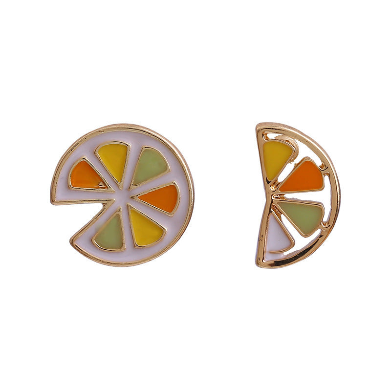 Silver Needle Cold Wind Lemon Earrings Female