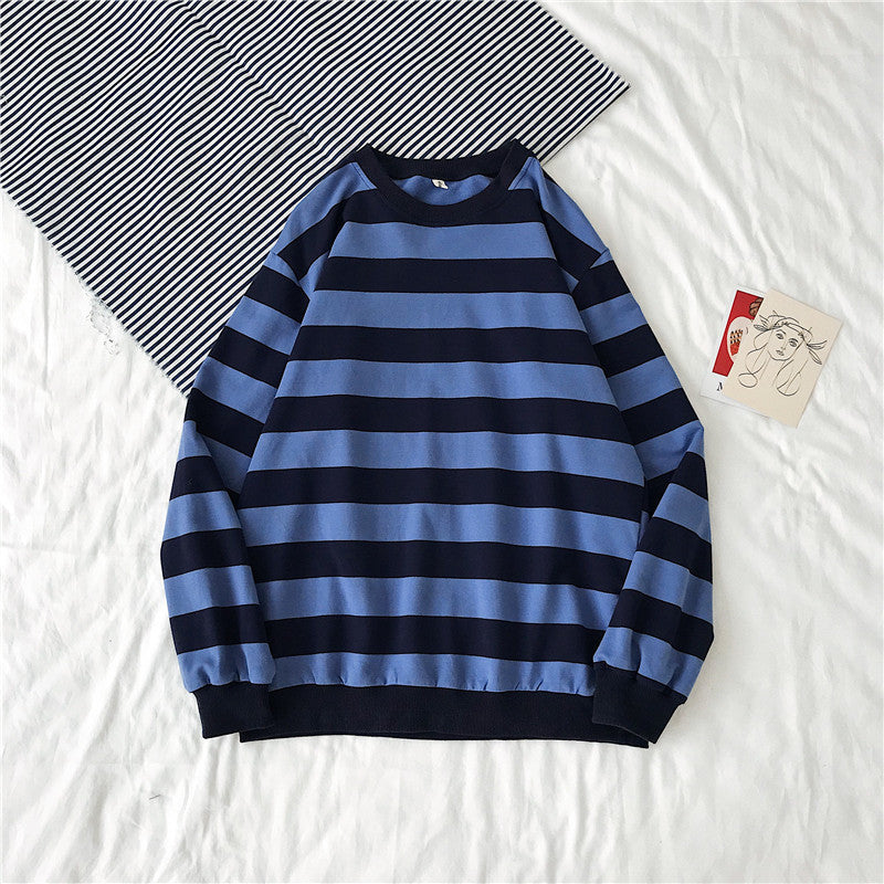 Striped Trendy Sweater Men's Hip Hop