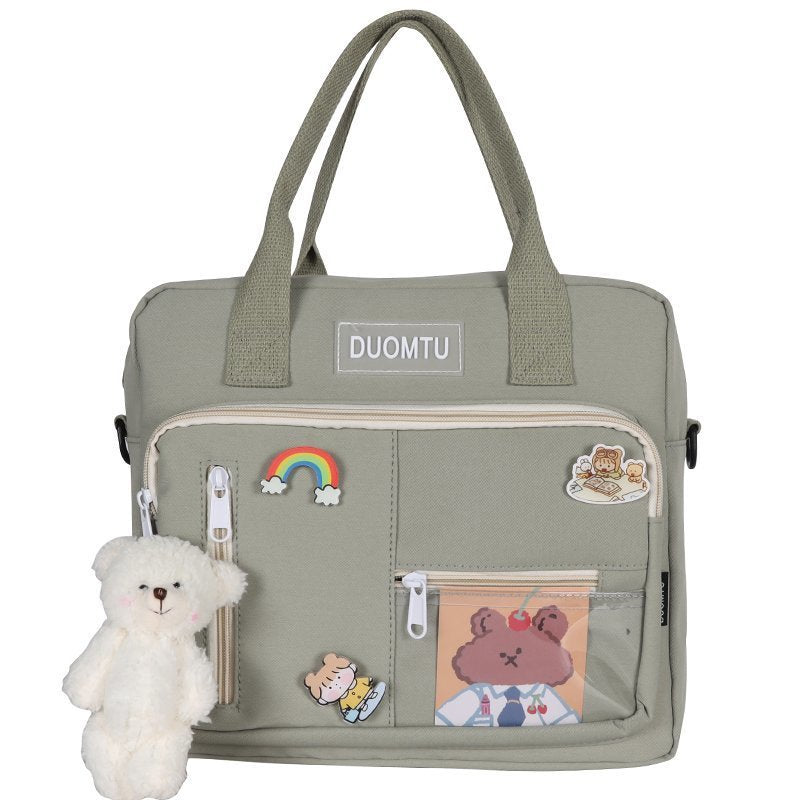 Small  Harajuku Style Art Canvas Multi-purpose Handbag