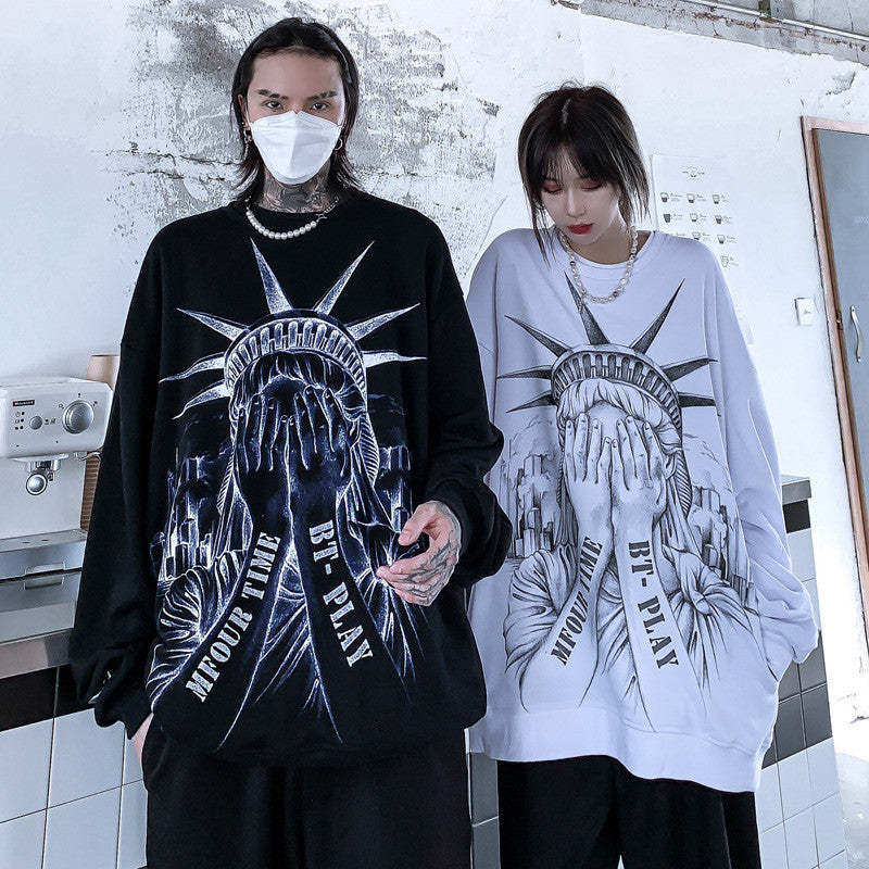 Hip Hop Street Graffiti Reflective Couple Sweatshirt