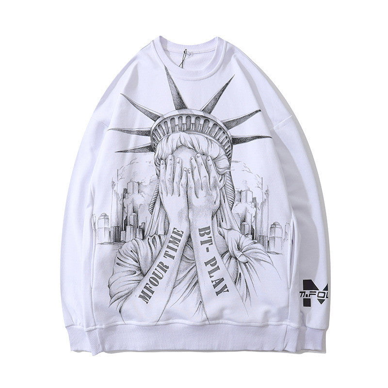 Hip Hop Street Graffiti Reflective Couple Sweatshirt