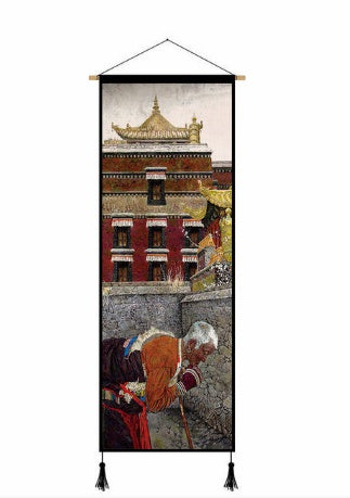 Chinese Tibetan Culture Canvas Poster Wall Art Painting