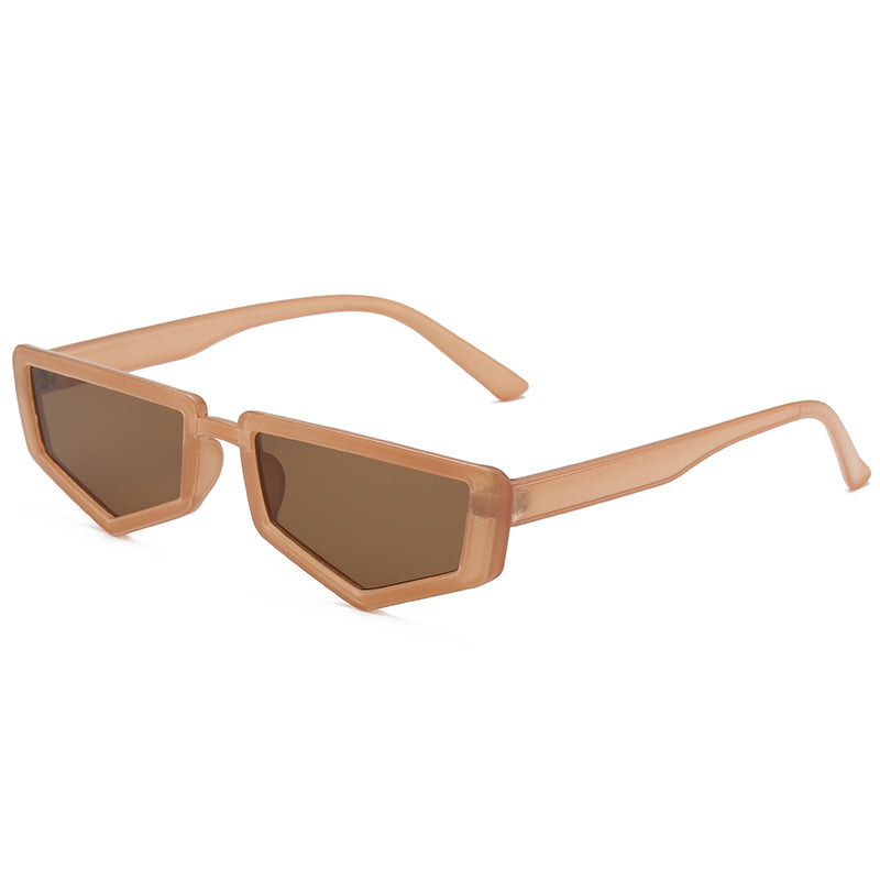 Street shot concave shape sunglasses