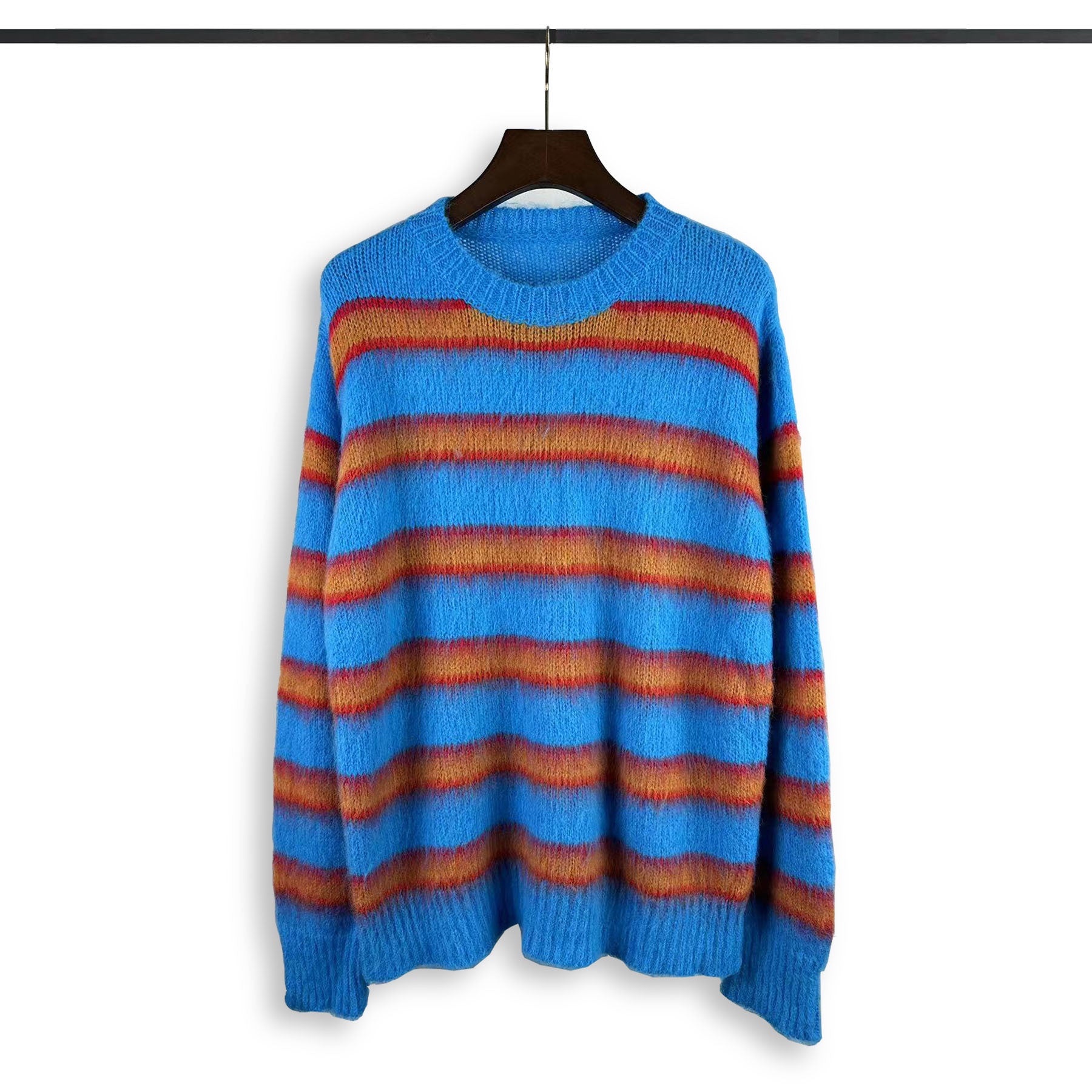 High Street American Style Trend Loose Striped Sweater