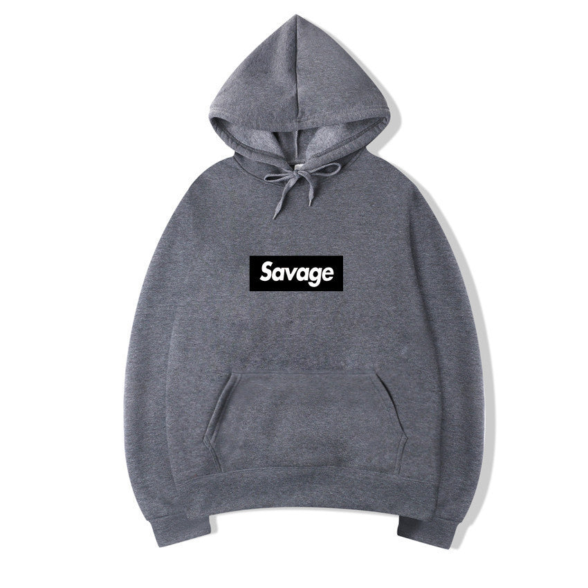 Hip Hop Hooded Sweatshirt with Letters