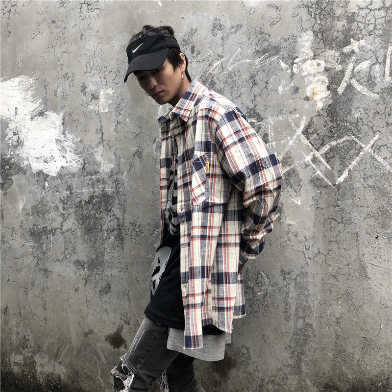 High Street Hem Plaid Shirt