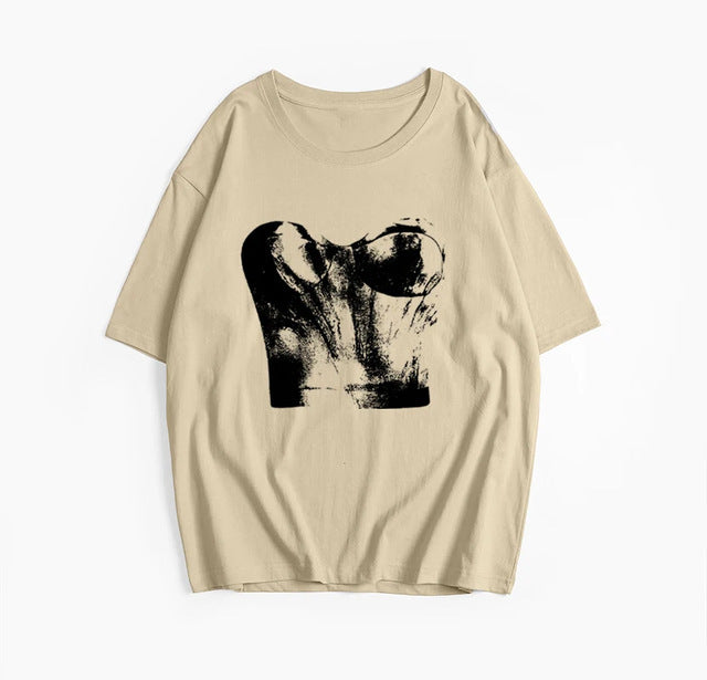 Women's Printed T-shirt Summer Soft Short