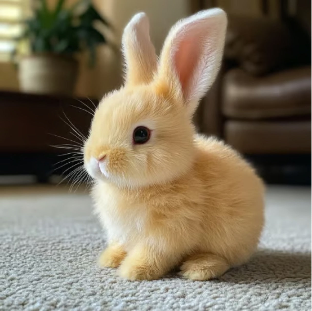 Creative Cartoon Plush Realistic Rabbit Toy
