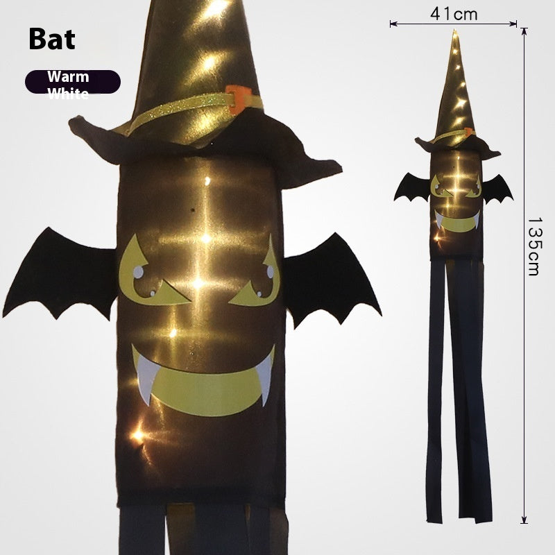 Halloween Hat LED Ghost Lighting Chain Ghost Festival Party Decoration