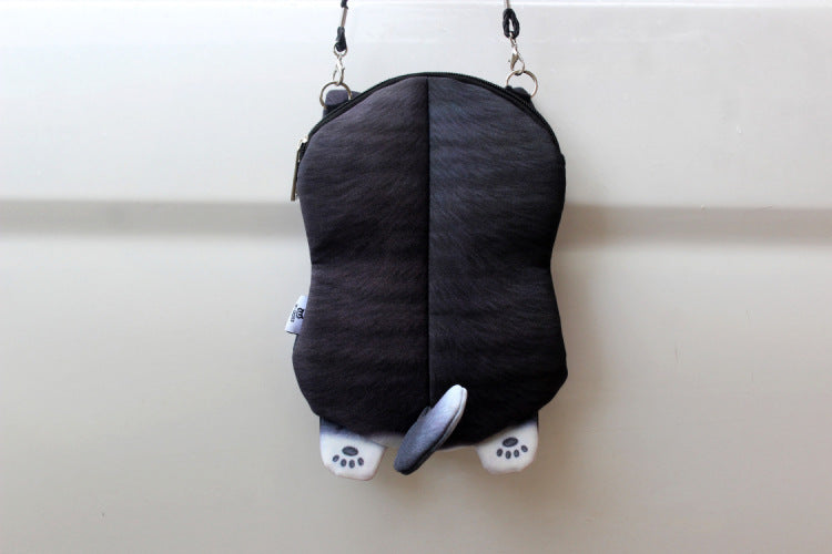 Cute cartoon 3D printing animal dog chain bag