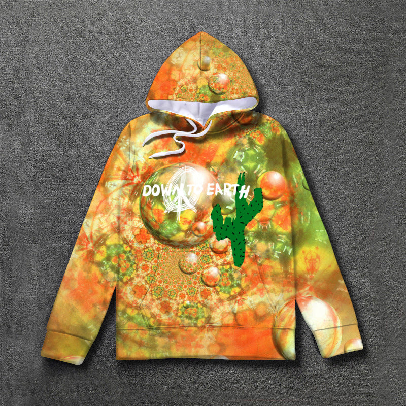 Printed Hoodie Graffiti