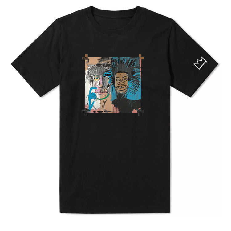 Cartoon graffiti short sleeve