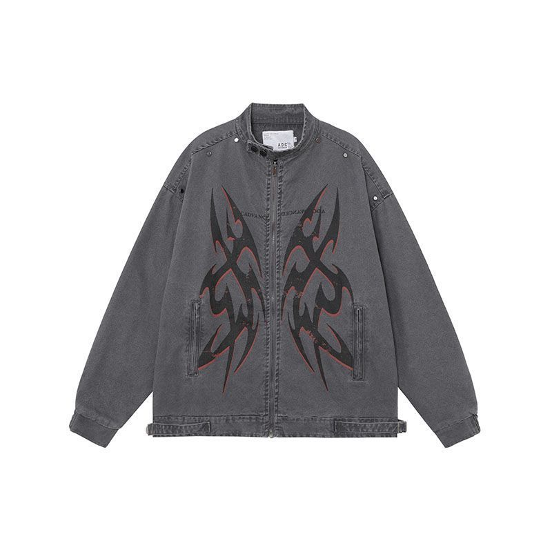 Men's Clothing Street High Street Printed Jacket Coat
